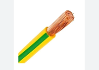 Flexibles Kupfer-Elektrokabel, Einadriges PVC-Kabel in Gelb-Grün, 0,5mm 1,5mm 2,5mm 4mm 6mm, Erdungskabel