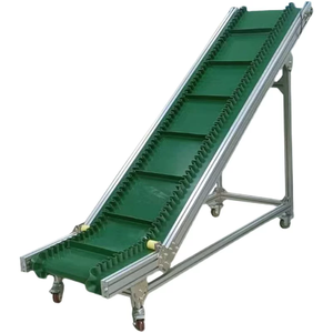 Z-tipi eğimli konveyör yeşil PVC yüksek kaliteli bant konveyör - Product Image 3