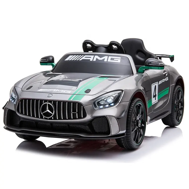 Cool BENZ AMG GT4 licensed kids ride on sports car battery operated on 12v with parental remote control and astm