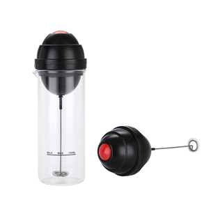 Batteur à œufs électrique portatif professionnel batteur à boissons mélangeur facile à utiliser <span class=keywords><strong>mousseur</strong></span> à lait avec bouteille en <span class=keywords><strong>verre</strong></span> - Product Image 2