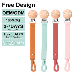 Toptan Yeni Gelen Yüksek Kaliteli Gıda Sınıfı Silikon Çocuk Emzik Zinciri Boncuklu Meyve Emziği Bebek Maması Emziği - Product Image 1