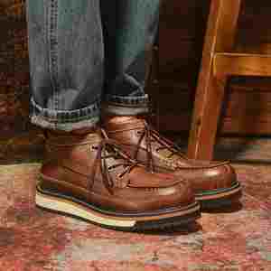 Chaussures rehaussantes rétro en cuir véritable pour hommes, nouveau design, marron, à lacets, bout rond, respirantes, pour la marche - Product Image 4