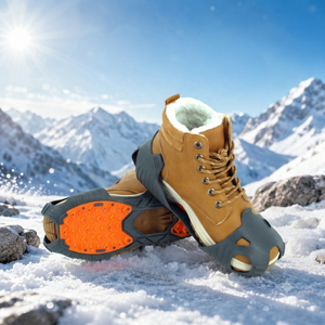 Tacchette Antiscivolo Invernali per Scarpe, Ramponi Durevoli, Catene da Neve per Escursionismo, Arrampicata, Sport all'Aperto e Rafting - Product Image 4