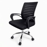 Chaise de bureau ergonomique entièrement en maille, avec appui-tête réglable, fonction inclinable, roulettes silencieuses et robustes