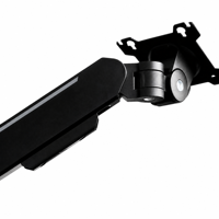 Support d'écran ergonomique réglable à 90 degrés, compatible VESA, avec pince en C, pivotant et rotatif, pour bureau - Neuf