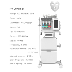 Máquina de Hidrodermoabrasión 10 en 1, Limpieza Profunda de la Piel y Eliminación de Puntos Negros con Chorro de Oxígeno H2o2, Equipo Facial Aqua Peel - Product Image 2