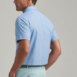 Diseño 90% Poliéster 10% Spandex 180g Sublimed Sport Fit Golf Polos transpirables con logotipo personalizado - Product Image 3