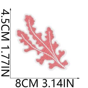 Patch thermocollant brodé couleur macaron fantaisie, motifs coquillage, étoile de mer, vague, sirène, pour la décoration de vêtements, chapeaux et sacs - Product Image 4