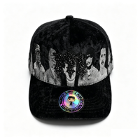 Topi Chucky Original Grosir Terlaris di Meksiko, Topi Snapback Beludru Hitam 5 Panel Bordir Chucky Gorras
