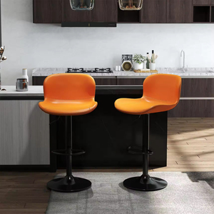 Ensemble <span class=keywords><strong>de</strong></span> tabourets <span class=keywords><strong>de</strong></span> <span class=keywords><strong>bar</strong></span> en cuir PU avec structure métallique, hauteur réglable, repose-pieds <span class=keywords><strong>pivotant</strong></span> avec dossier, <span class=keywords><strong>tabouret</strong></span> <span class=keywords><strong>de</strong></span> <span class=keywords><strong>bar</strong></span> moderne sans accoudoirs pour îlot <span class=keywords><strong>de</strong></span> cuisine - Product Image 3
