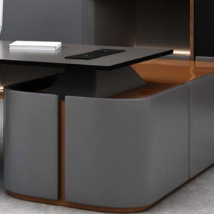 Table de direction de luxe moderne haut de gamme pour PDG, mobilier de bureau, grand bureau de patron - Product Image 5