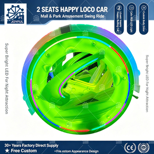 Offre Spéciale Manèges de Parc d'Attractions : Voiture Électrique Leswing Happy Car à 360 Degrés pour Deux Joueurs, Voiture Tournante Happy Car à Vendre - Product Image 4