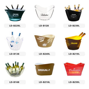 Grand seau en acrylique à LED avec poignées Seaux à glace illuminés Pj Seau à LED pour vodka absolue pour boîte de nuit - Product Image 6