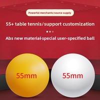 Balle de tennis de table Goode 55 mm, balles de ping-pong ABS de haute qualité et haute élasticité, balles de tennis de table extra-larges avec logo personnalisé