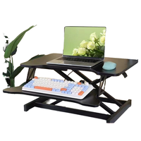 Bureau debout réglable de conception moderne Bureau d'ordinateur et d'ordinateur portable à panneau métallique Bureau pneumatique pliable à hauteur réglable