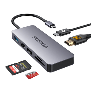 Forida Type C <span class=keywords><strong>Hub</strong></span> a HDML Adaptador <span class=keywords><strong>Hub</strong></span> <span class=keywords><strong>USB</strong></span> C laptop <span class=keywords><strong>HUB</strong></span> para <span class=keywords><strong>MacBook</strong></span> - Product Image 2