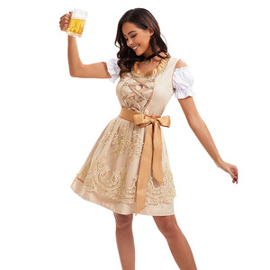 Disfraz de Oktoberfest Yi Xiaoyi para mujer, vestido tradicional bávaro, traje para fiesta de cerveza para adultos - Product Image 2