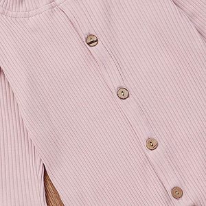 Ropa para Bebé Niña, Primavera y Otoño, Nuevo Mono de Manga Larga con Cinturón para el Cabello, Mono de 2 Piezas, Ropa para Bebé Recién Nacido - Product Image 5