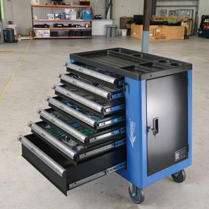 Atelier <span class=keywords><strong>AE</strong></span>-7D <span class=keywords><strong>Garage</strong></span> 7 Tiroirs Automobile Armoire à Rouleaux Outils d'entretien automobile - Product Image 2