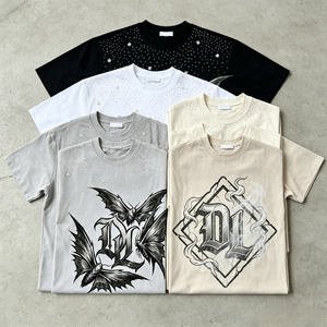 Nouveaux styles de t-shirts vintage délavés, t-shirts imprimés de haute qualité, t-shirts décontractés surdimensionnés, t-shirts 100% coton pour hommes - Product Image 1
