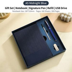 Ensemble Cadeau Papeterie Prix de Gros, Carnet A5 en PU Durable et Stylo Métallique Professionnel, Cadeau de Fêtes pour Entreprise Multinationalle - Product Image 6