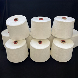 Fil de polyester cardé biologique écologique en gros pour la fabrication de chaussettes, fil de polyester filé à l'anneau - Product Image 5