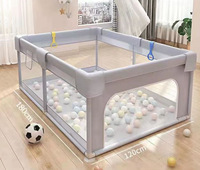 Pagar Bayi Dalam Ruangan Anti Selip untuk Merangkak di Lantai Bahan Kain Ukuran 90-150cm Model 0008