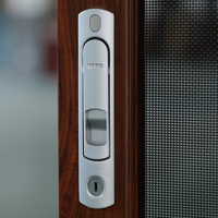 Fenêtre moustiquaire d'intérieur RG50 de haute qualité en gros moustiquaire en acier inoxydable moustiquaire en bois plaqué aluminium fenêtre personnalisée