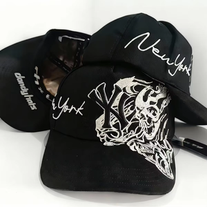 Casquette <span class=keywords><strong>de</strong></span> baseball personnalisée unisexe à 6 panneaux, ajustable, style incrusté <span class=keywords><strong>de</strong></span> diamants, broderie personnalisée, vente chaude transfrontalière - Product Image 2