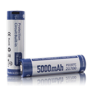 Batterie rechargeable à l'état solide Keeppower P2150TC TYPE <span class=keywords><strong>C</strong></span> <span class=keywords><strong>USB</strong></span> <span class=keywords><strong>21700</strong></span> 3.6V 5000mAh 18Wh pour outils électriques et jouets - Product Image 1