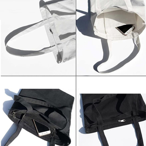 Hot Bán Tái Chế 100% Tự Nhiên Bông Tote Túi Vải Trống Bông Tay Vải Mua Sắm Túi Với Biểu Tượng Tùy Chỉnh - Product Image 2