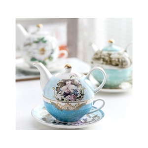 Juego de té con platillo y <span class=keywords><strong>taza</strong></span> de té, conjunto de té de la tarde - Product Image 1
