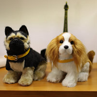 Nouveau design en peluche chien Charlie chien Rottweiler Labrador noir crustacés beagle réaliste en peluche chien réaliste en peluche jouet