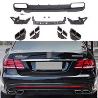 Diffuseur arrière en plastique ABS style E300 E63 pour Mercedes Classe E W212 2014-2016