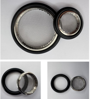 Edelstahl-Gitterzentrierring mit O-Ring für KF-, NW- und ISO-Flanschdichtungen