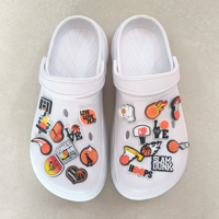 Nouvelle Arrivée Breloques de Chaussures Chiffres et Lettres Or Argent, Pins de Chaussures en PVC pour Sabots Croc, Décorations Personnalisées pour Étuis DIY
