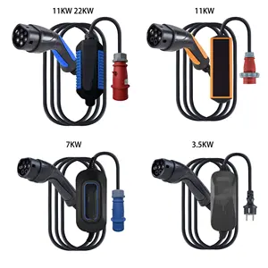 2023 new arrival best supplier ev charger 10A~48A 3.5KW~22KW Type1 Type 2 Tesla GBT electric car charger portable ev charger