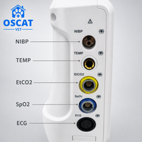 Moniteur patient vétérinaire OSCAT VM9 8,4 pouces multiparamètres pour animaux de compagnie ECG SpO2 NIBP RESP TEMP pour clinique vétérinaire hôpital animalier