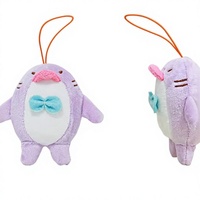 En gros Anoeo Porte-clés en peluche animaux de 3 pouces, jouets doux en polyester avec rembourrage en coton PP, pour pendentifs, machines à griffes et boîtes mystères