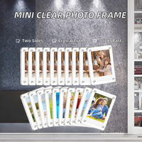 Cadre photo Instax Mini double face imprimé UV de 3,5 pouces en acrylique transparent magnétique pour réfrigérateur et décoration de cuisine – Vente en gros