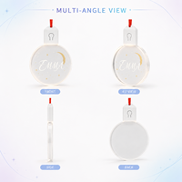 Éclairage intérieur automobile sans fil, éclairage LED personnalisé suspendu, accessoires intérieurs de voiture, lumière ambiante pour rétroviseur