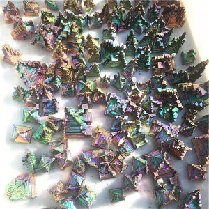 Mineral de Bismuto Natural Colorido Arcoíris, Cristales de Bismuto en Lingotes, Bismuto en Bruto, Cristal de Cuarzo en Bruto, Precio de Mineral - Product Image 5