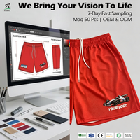 Shorts de sport en maille épaisse RAMAX, imprimé graphique Racing, style streetwear Y2K, pour hommes, marque personnalisée, vente en gros, MOQ 50 pièces