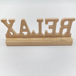 Panneau de lettres en <span class=keywords><strong>bois</strong></span>, décoration de maison en <span class=keywords><strong>bois</strong></span>, lettres de relaxation, offre spéciale, - Product Image 5