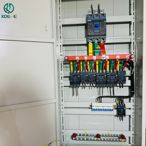 Ensemble complet de <span class=keywords><strong>tableau</strong></span> de distribution principal <span class=keywords><strong>triphasé</strong></span> 400A avec 22 voies 63A RCBO et SPD, hybride, avec verrouillage, indice de protection IP31, pour appartement - Product Image 2