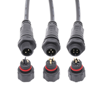 Panneau d'affichage à éclairage Led monté sur 4 broches mâle moulé 22/24 AWG Câble à assemblage femelle Pin Connecteur IP M12