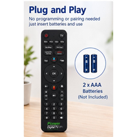 Télécommande intelligente en plastique personnalisée 38 touches IR/BT/Voix/2.4G avec meilleur prix pour boîtier TV LED LCD HD – Vente en gros