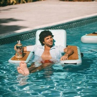 Chaise flottante gonflable pour piscine, plage, lac, bateau, sac de transport inclus