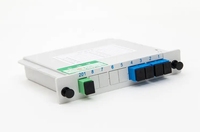 Cassette Type 1*4 1*8 SC UPC APC FTTH Optical Fiber PLC Splitter with Connectors