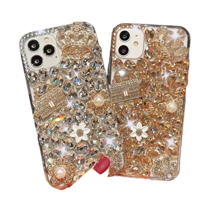 Étui de téléphone personnalisé en TPU <span class=keywords><strong>avec</strong></span> strass et diamants, design papillon, antichoc, <span class=keywords><strong>avec</strong></span> coussin d'air pour et pour - Product Image 2